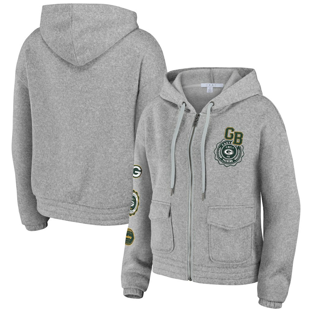 Green Bay Packers WEAR by Erin Andrews Women's Full-Zip Hoodie | NFL On sale