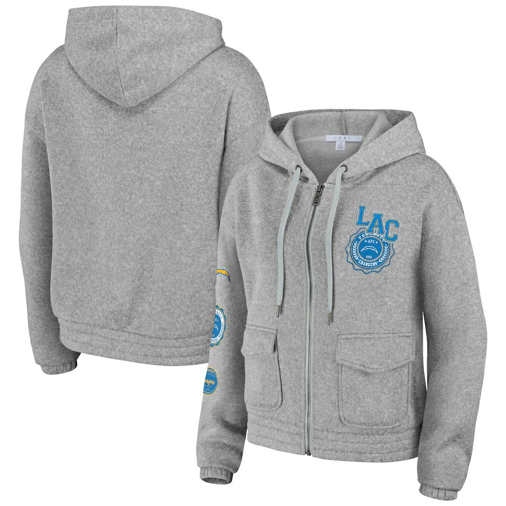 Los Angeles Chargers WEAR by Erin Andrews Women's Full-Zip Hoodie | NFL US