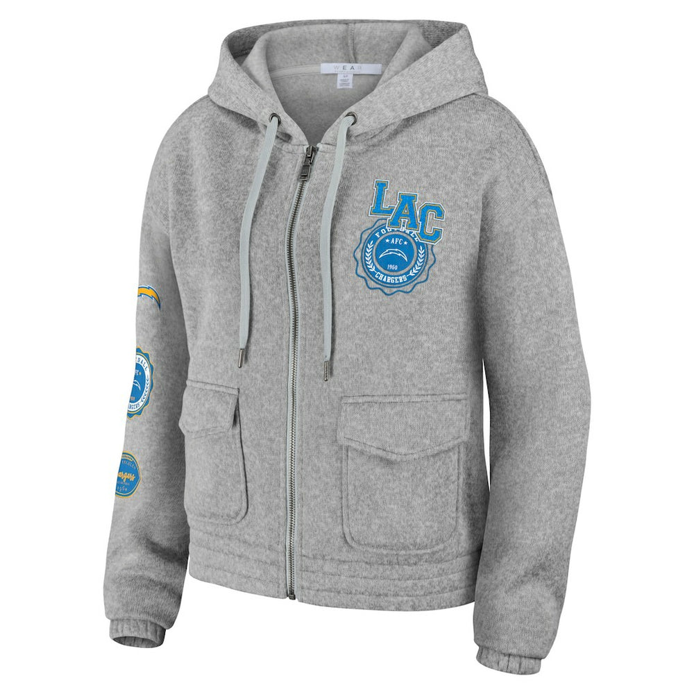 Los Angeles Chargers WEAR by Erin Andrews Women's Full-Zip Hoodie | NFL US