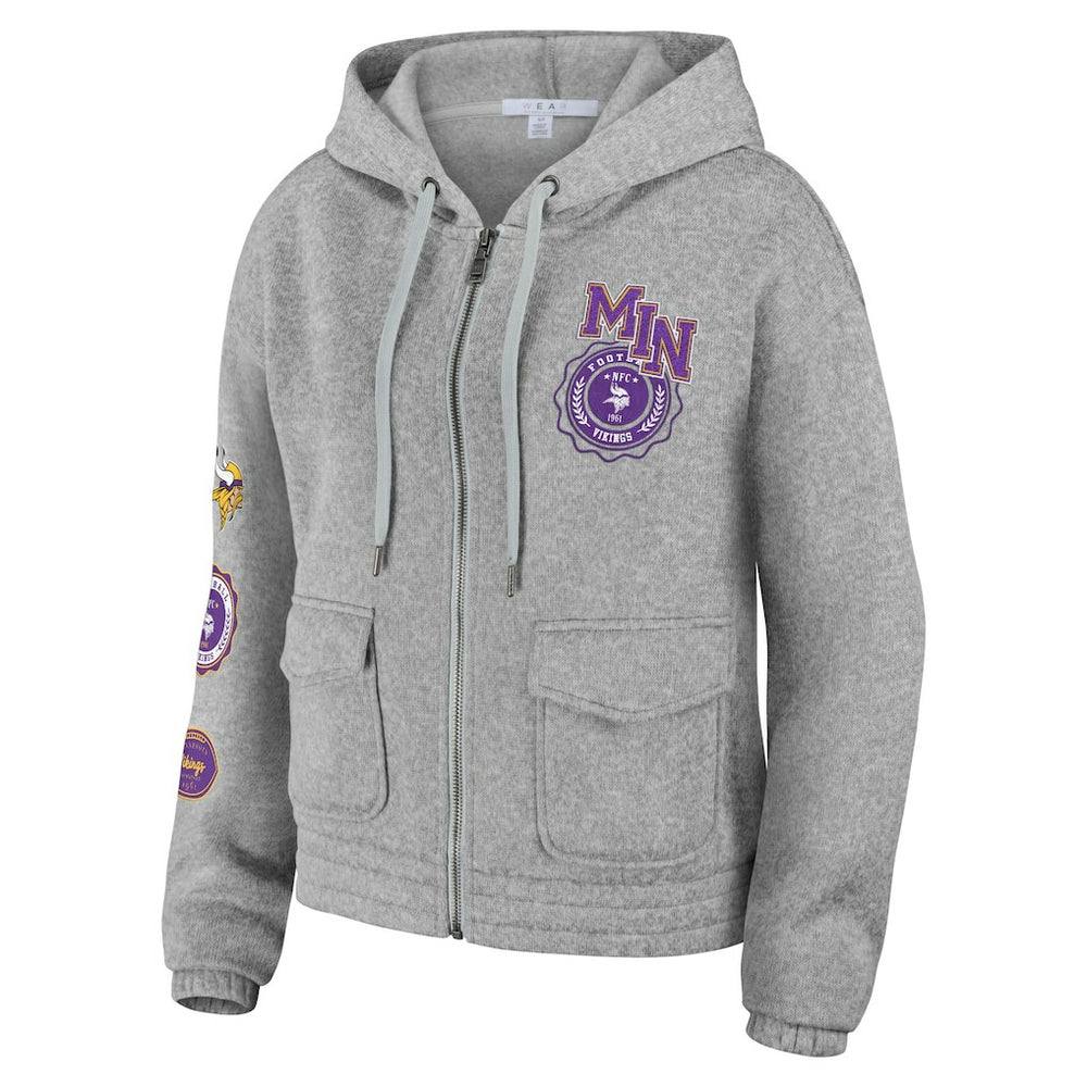 Minnesota Vikings WEAR by Erin Andrews Women's Full-Zip Hoodie | NFL US