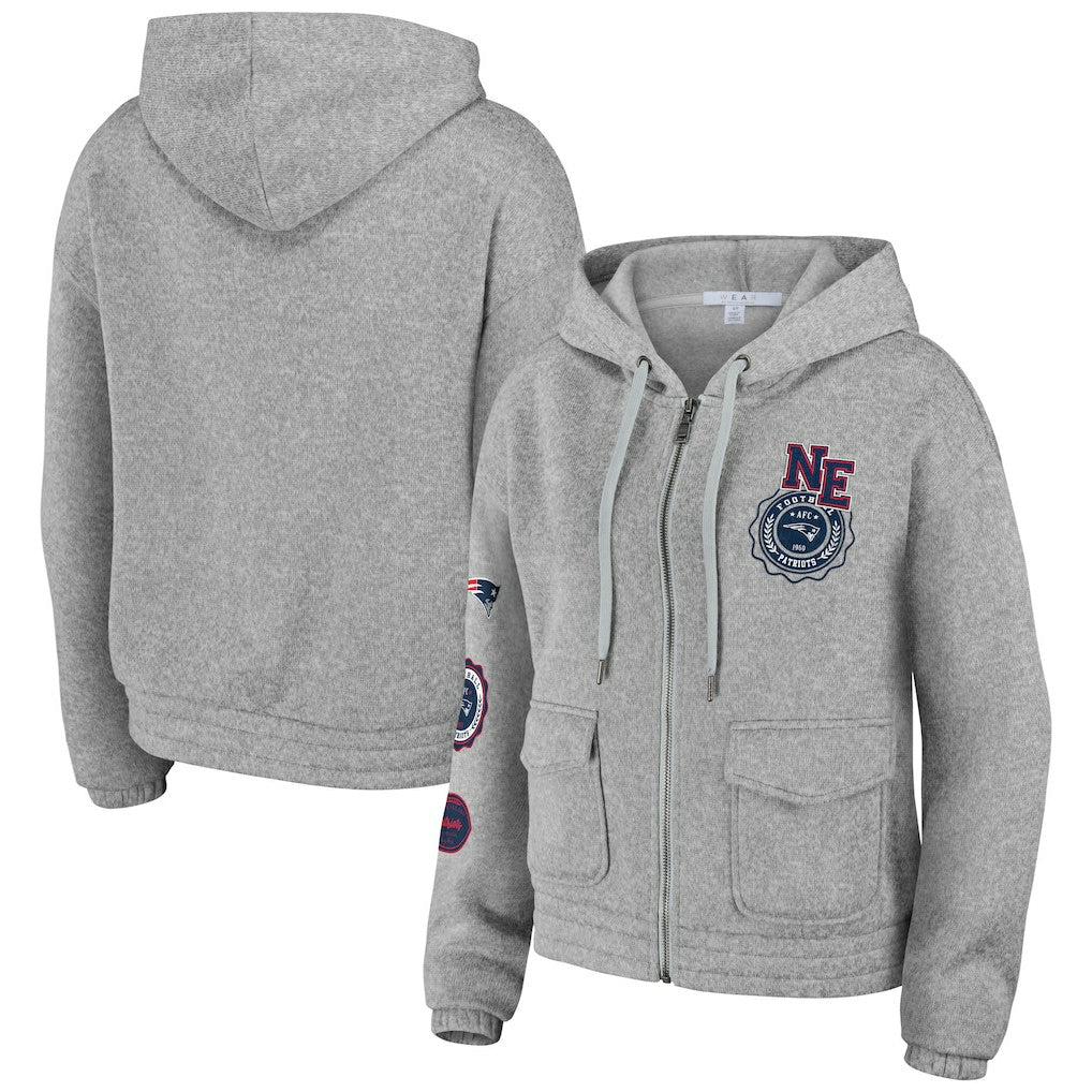 New England Patriots WEAR by Erin Andrews Women's Full-Zip Hoodie | NFL On sale