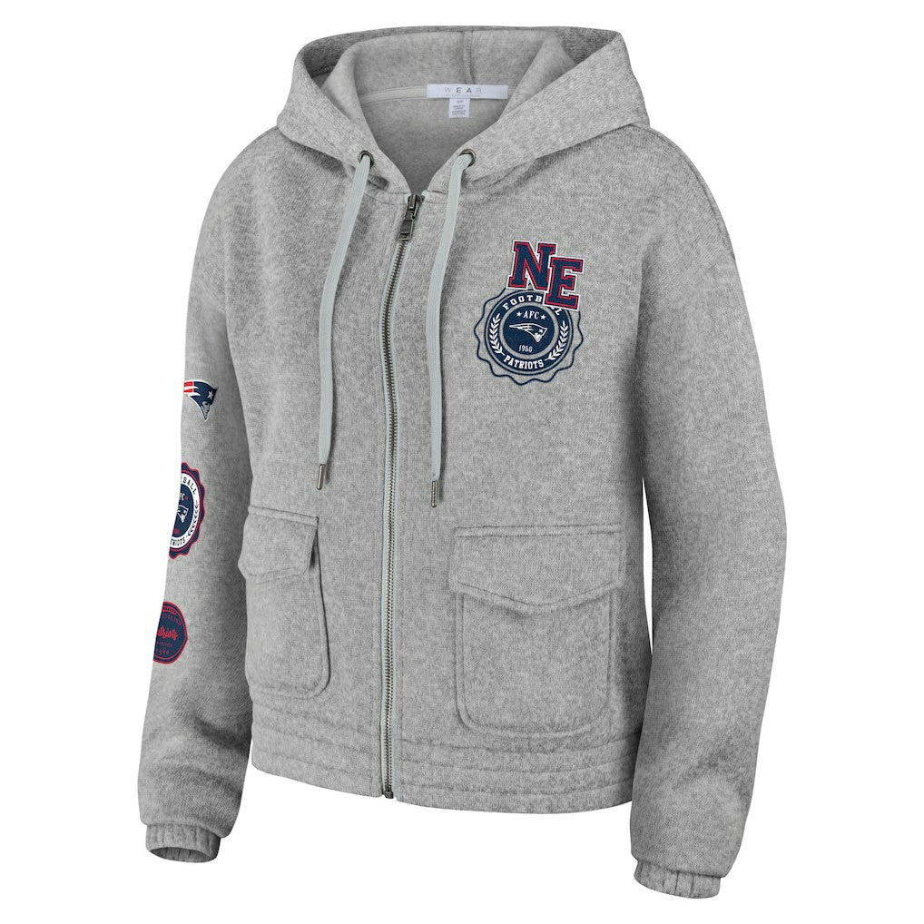 New England Patriots WEAR by Erin Andrews Women's Full-Zip Hoodie | NFL On sale