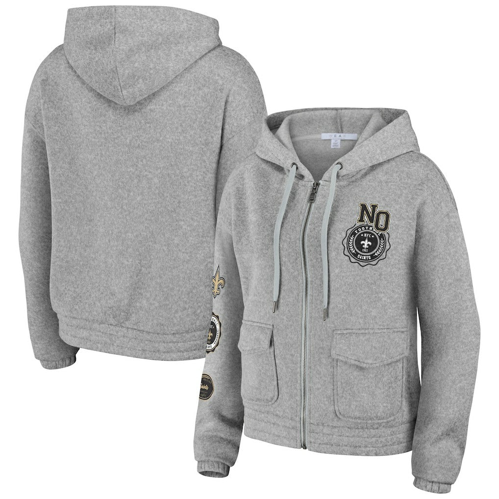 New Orleans Saints WEAR by Erin Andrews Women's Full-Zip Hoodie | NFL US