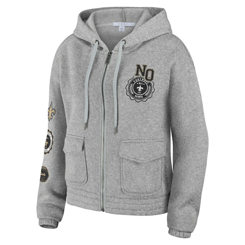 New Orleans Saints WEAR by Erin Andrews Women's Full-Zip Hoodie | NFL US