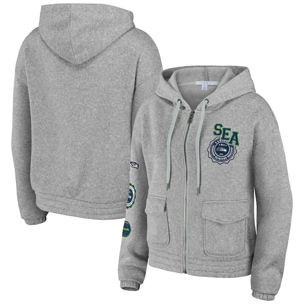 Seattle Seahawks WEAR by Erin Andrews Women's Full-Zip Hoodie | NFL US