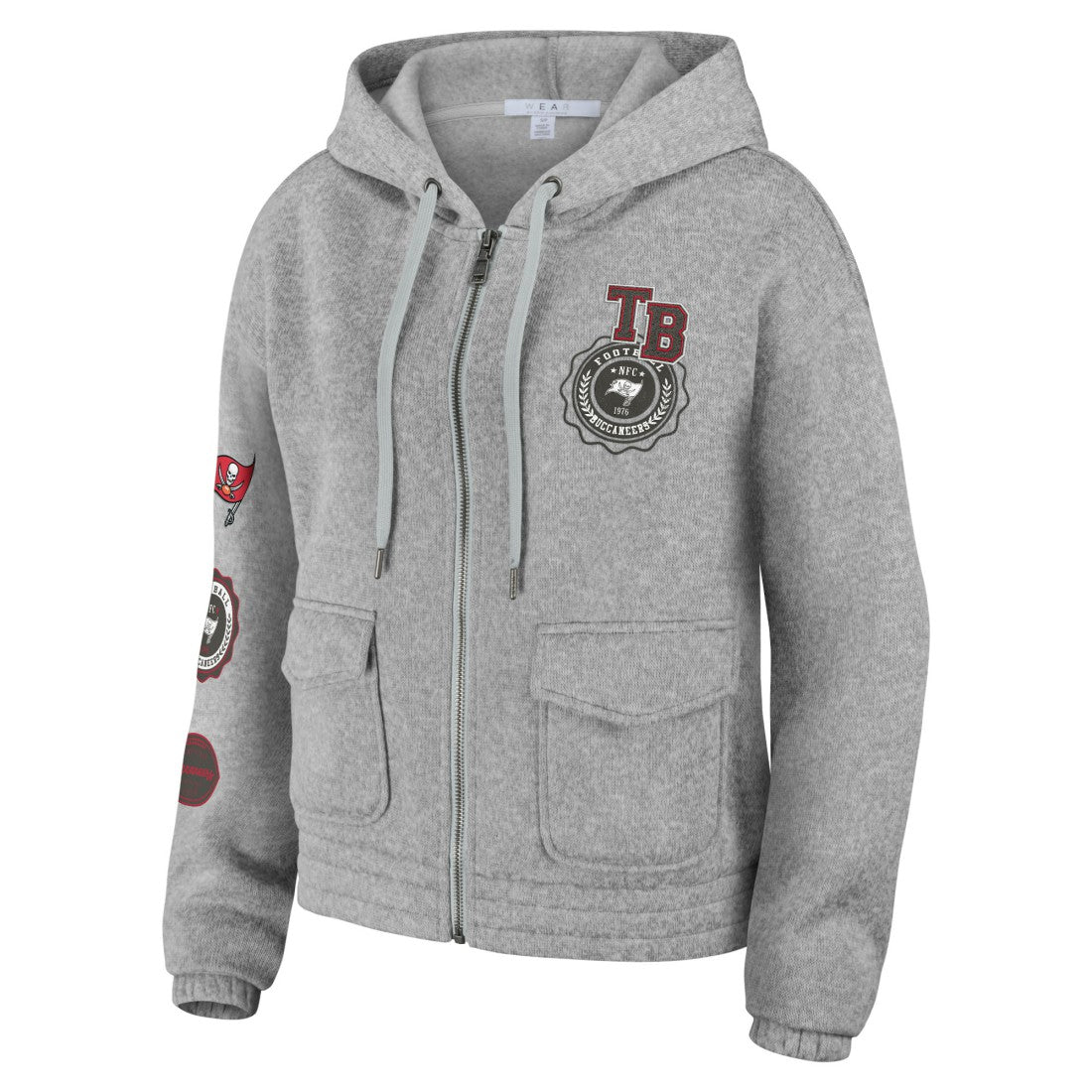 Tampa Bay Buccaneers WEAR by Erin Andrews Women's Full-Zip Hoodie | NFL US