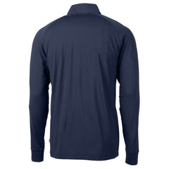 Atlanta Braves Cutter & Buck Adapt Eco Knit Stretch Recycled Quarter-Zip Pullover Top - MLB Pullover