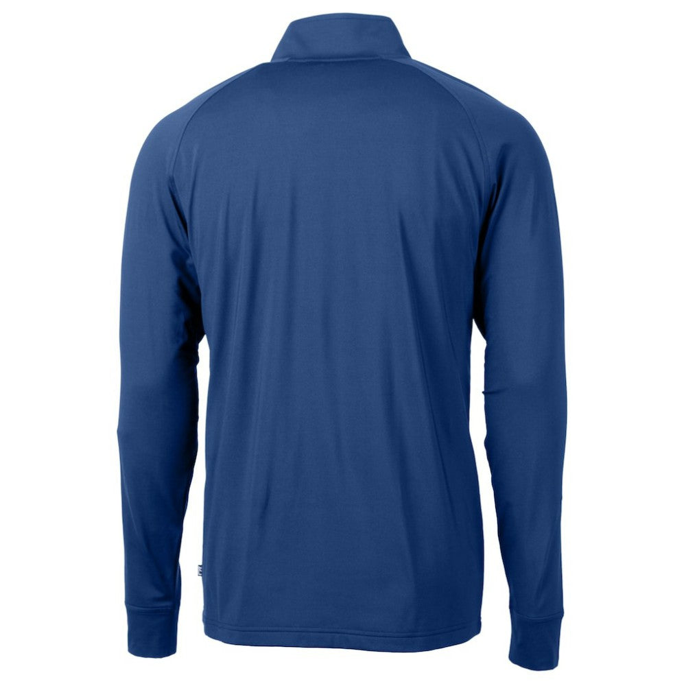 Atlanta Braves Cutter & Buck Adapt Eco Knit Stretch Recycled Quarter-Zip Pullover Top - MLB Pullover