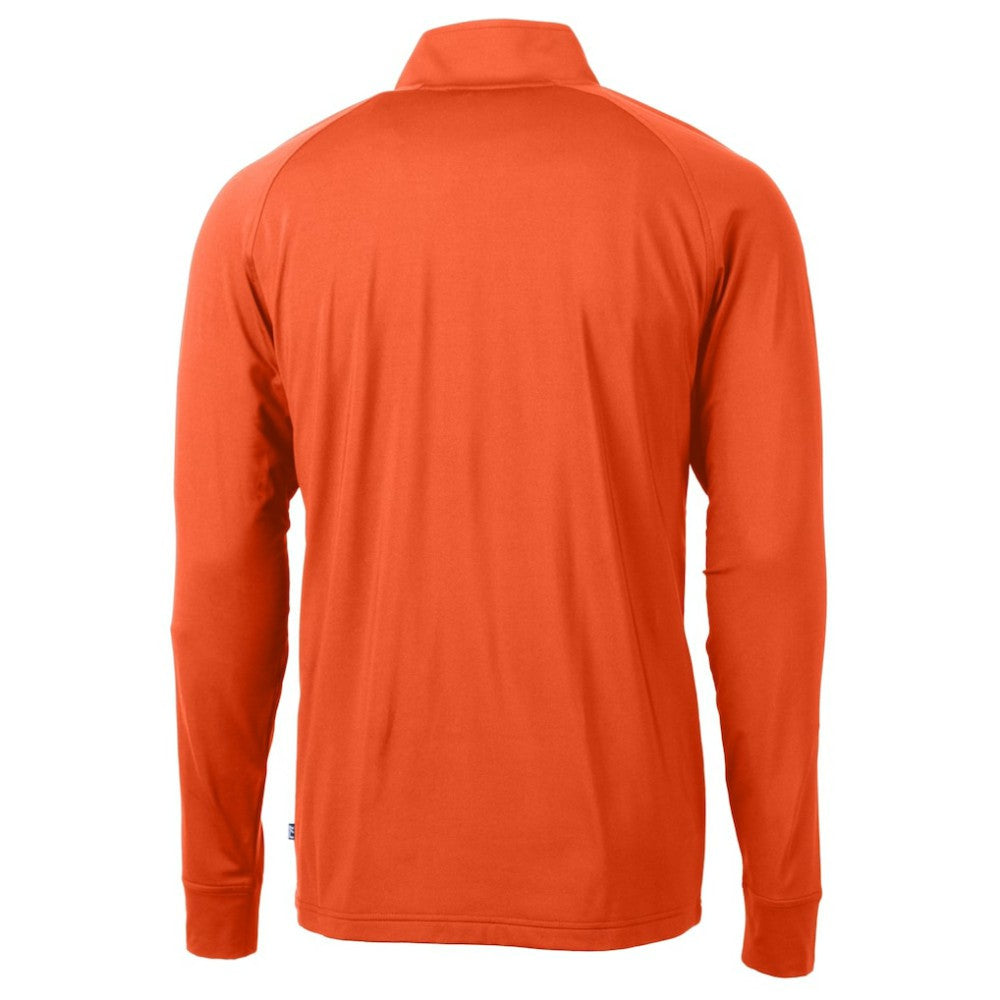 Detroit Tigers Cutter & Buck Adapt Eco Knit Stretch Recycled Quarter-Zip Pullover Top - MLB Pullover