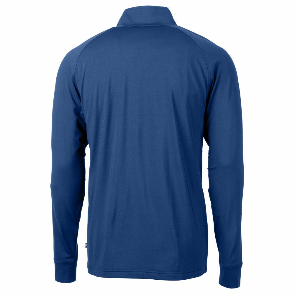 New York Mets Cutter & Buck Adapt Eco Knit Stretch Recycled Quarter-Zip Pullover Top - MLB Pullover