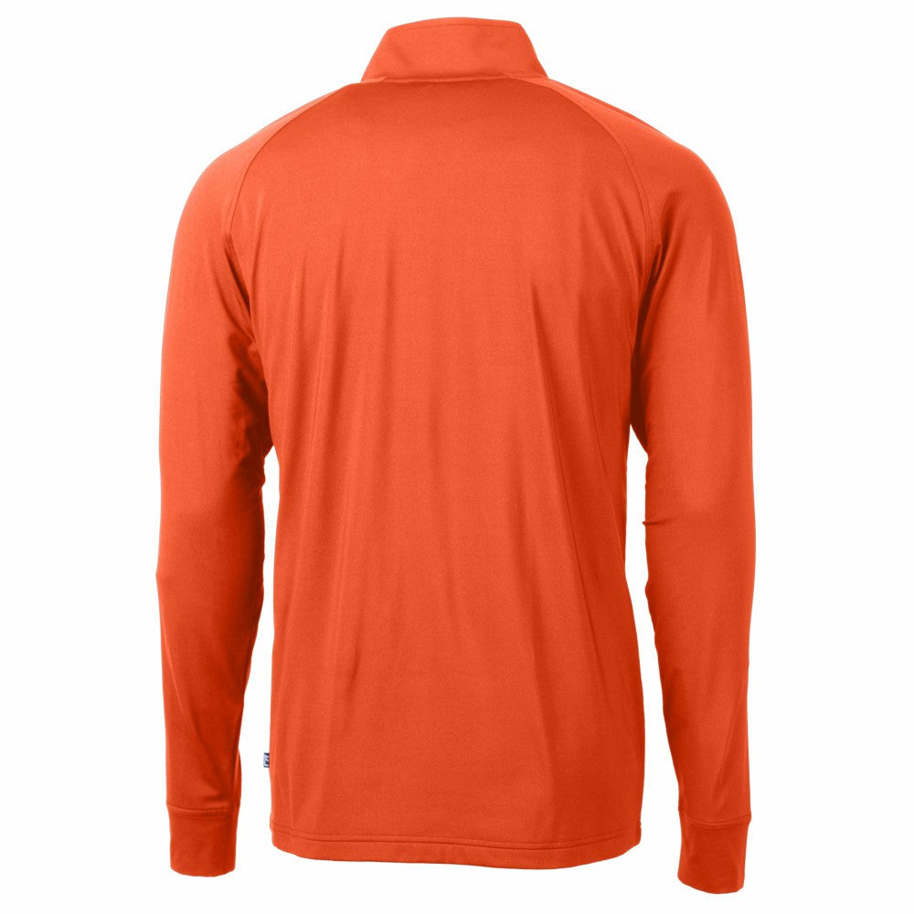 New York Mets Cutter & Buck Adapt Eco Knit Stretch Recycled Quarter-Zip Pullover Top - MLB Pullover