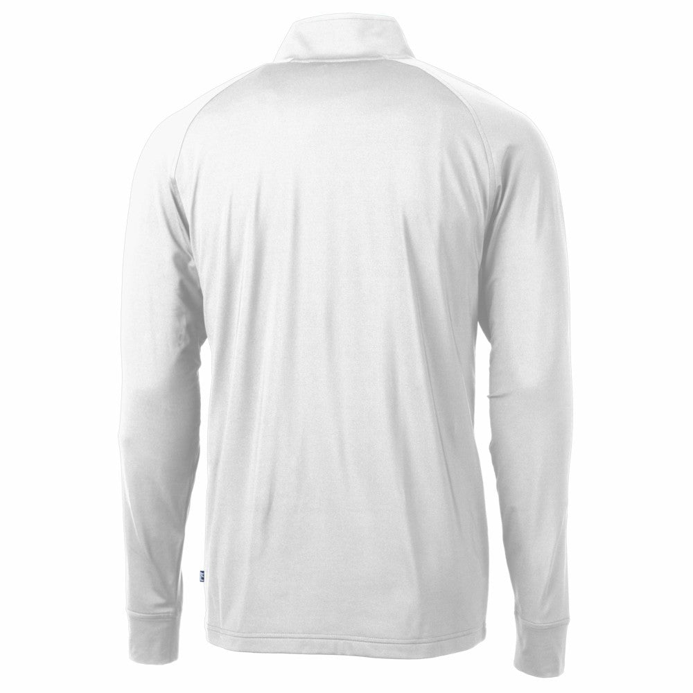 Cincinnati Reds Cutter & Buck Adapt Eco Knit Stretch Recycled Quarter-Zip Pullover Top - MLB Pullover