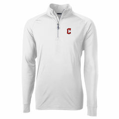 Cleveland Guardians Cutter & Buck Adapt Eco Knit Stretch Recycled Quarter-Zip Pullover Top - MLB Pullover