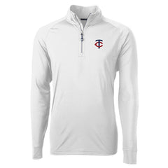 Minnesota Twins Cutter & Buck Adapt Eco Knit Stretch Recycled Quarter-Zip Pullover Top - MLB Pullover