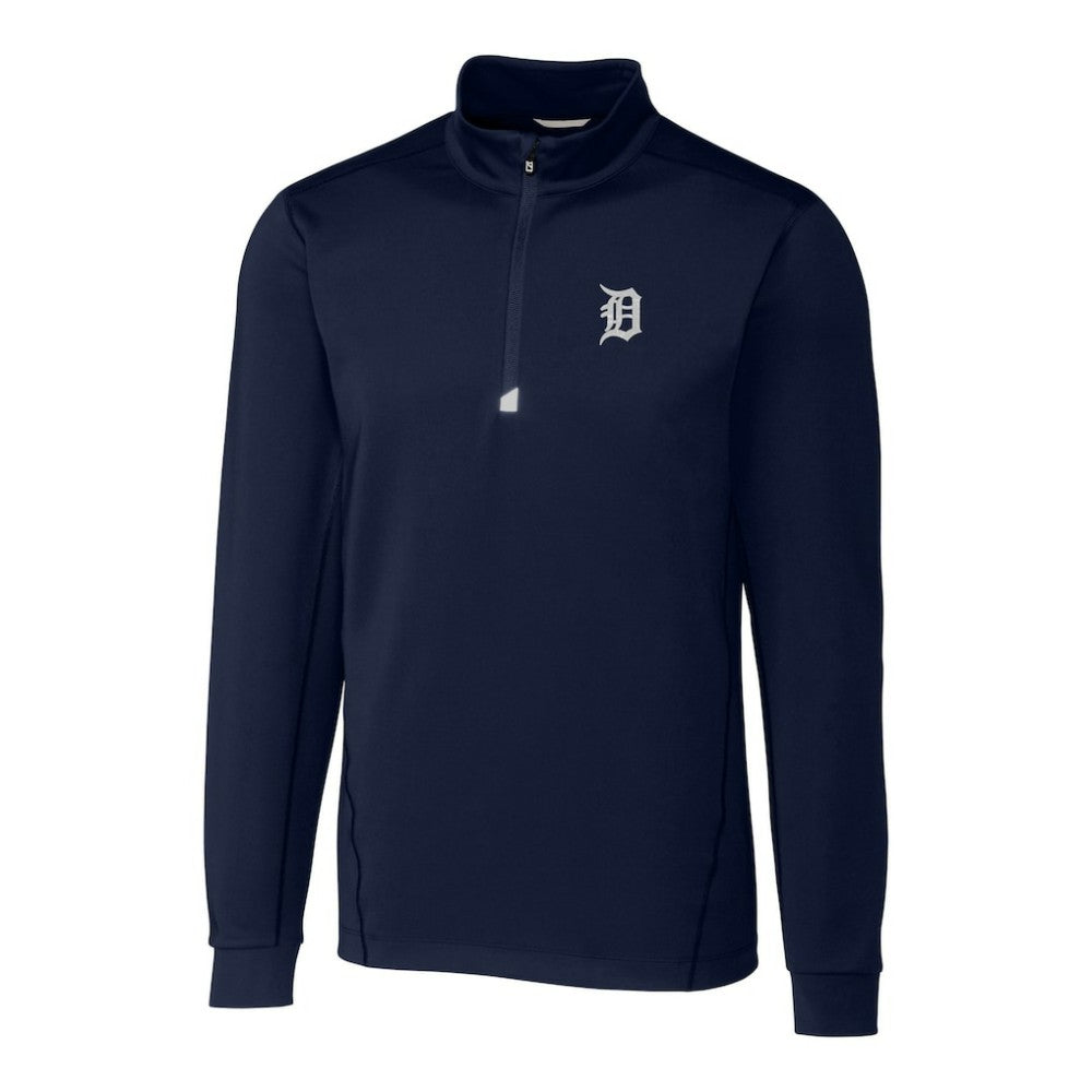 Detroit Tigers Cutter & Buck Traverse Stretch Quarter-Zip Pullover Top - MLB Pullover