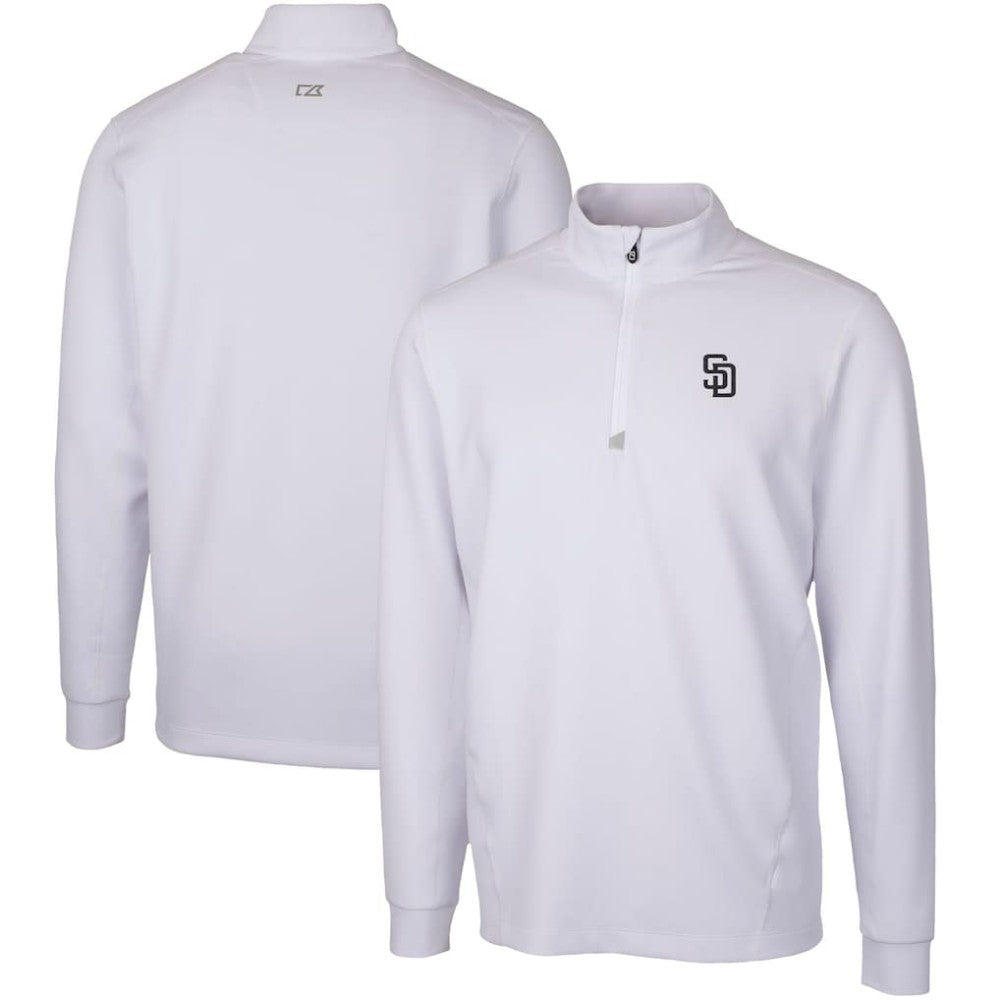 San Diego Padres Cutter & Buck Traverse Stretch Quarter-Zip Pullover Top - MLB Pullover