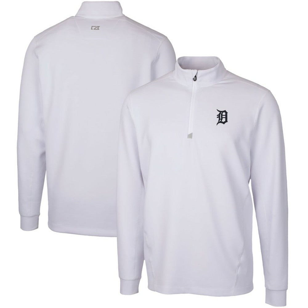 Detroit Tigers Cutter & Buck Traverse Stretch Quarter-Zip Pullover Top - MLB Pullover