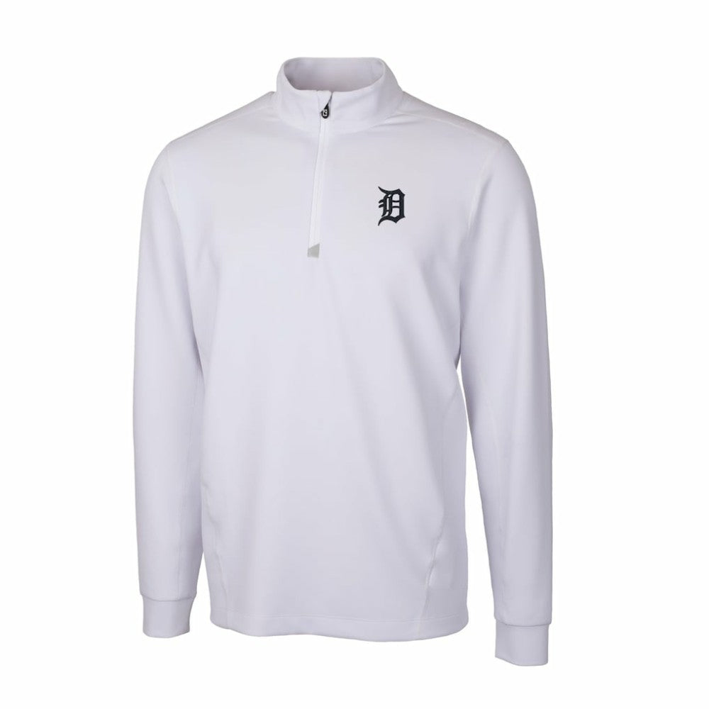 Detroit Tigers Cutter & Buck Traverse Stretch Quarter-Zip Pullover Top - MLB Pullover