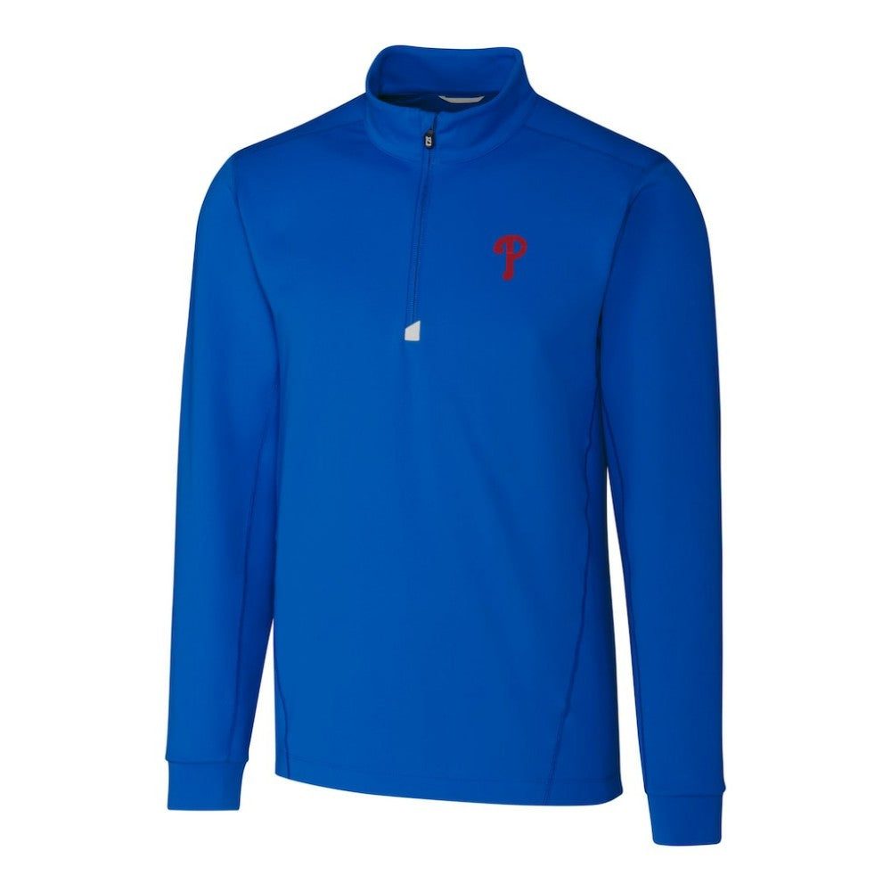 Philadelphia Phillies Cutter & Buck Traverse Stretch Quarter-Zip Pullover Top - MLB Pullover