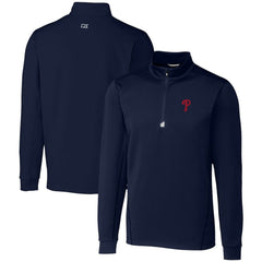 Philadelphia Phillies Cutter & Buck Traverse Stretch Quarter-Zip Pullover Top - MLB Pullover