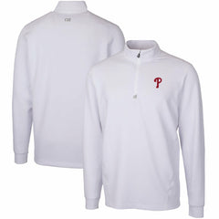 Philadelphia Phillies Cutter & Buck Traverse Stretch Quarter-Zip Pullover Top - MLB Pullover