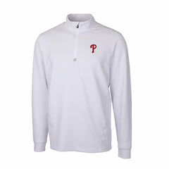 Philadelphia Phillies Cutter & Buck Traverse Stretch Quarter-Zip Pullover Top - MLB Pullover