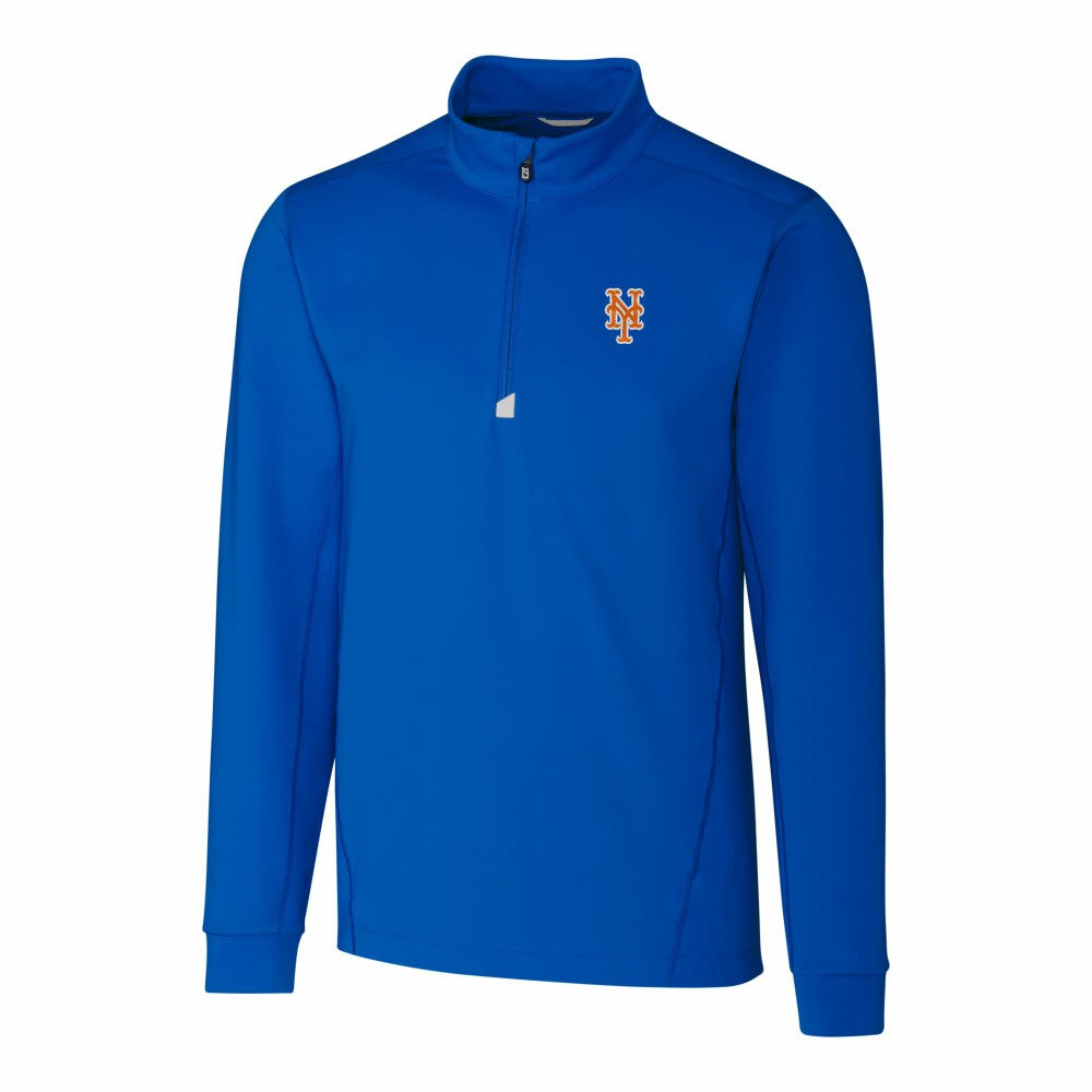 New York Mets Cutter & Buck Traverse Stretch Quarter-Zip Pullover Top - MLB Pullover