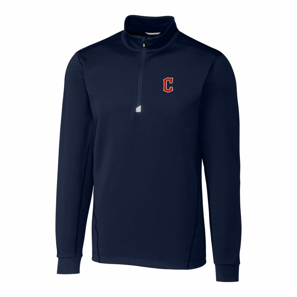 Cleveland Guardians Cutter & Buck Traverse Stretch Quarter-Zip Pullover Top - MLB Pullover
