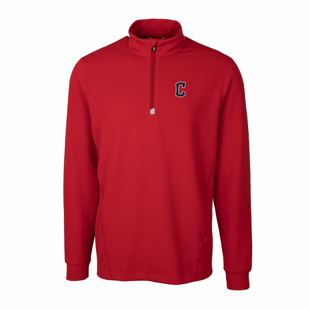 Cleveland Guardians Cutter & Buck Traverse Stretch Quarter-Zip Pullover Top - MLB Pullover