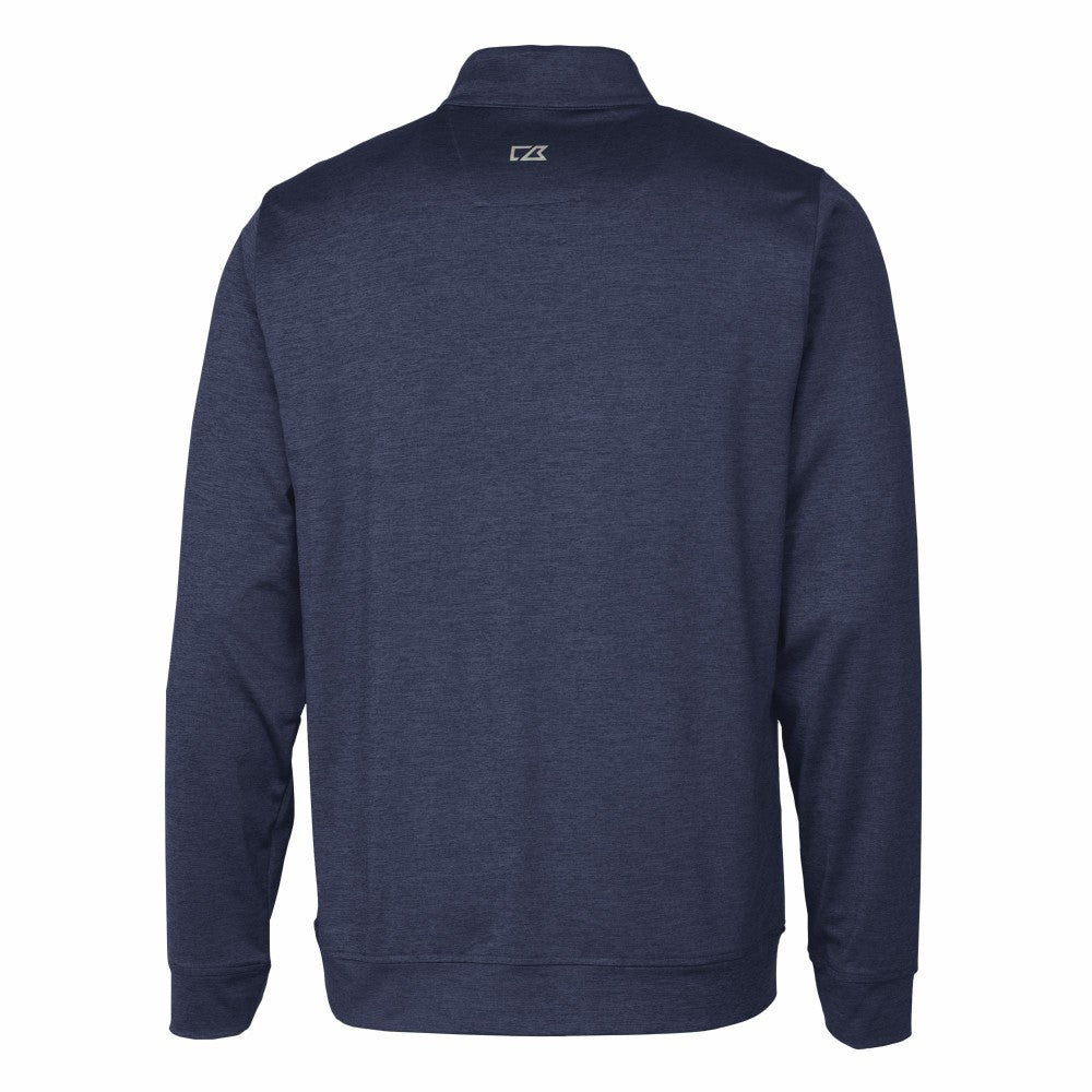 Kansas City Royals Cutter & Buck Stealth Heathered Quarter-Zip Pullover Top - MLB Pullover