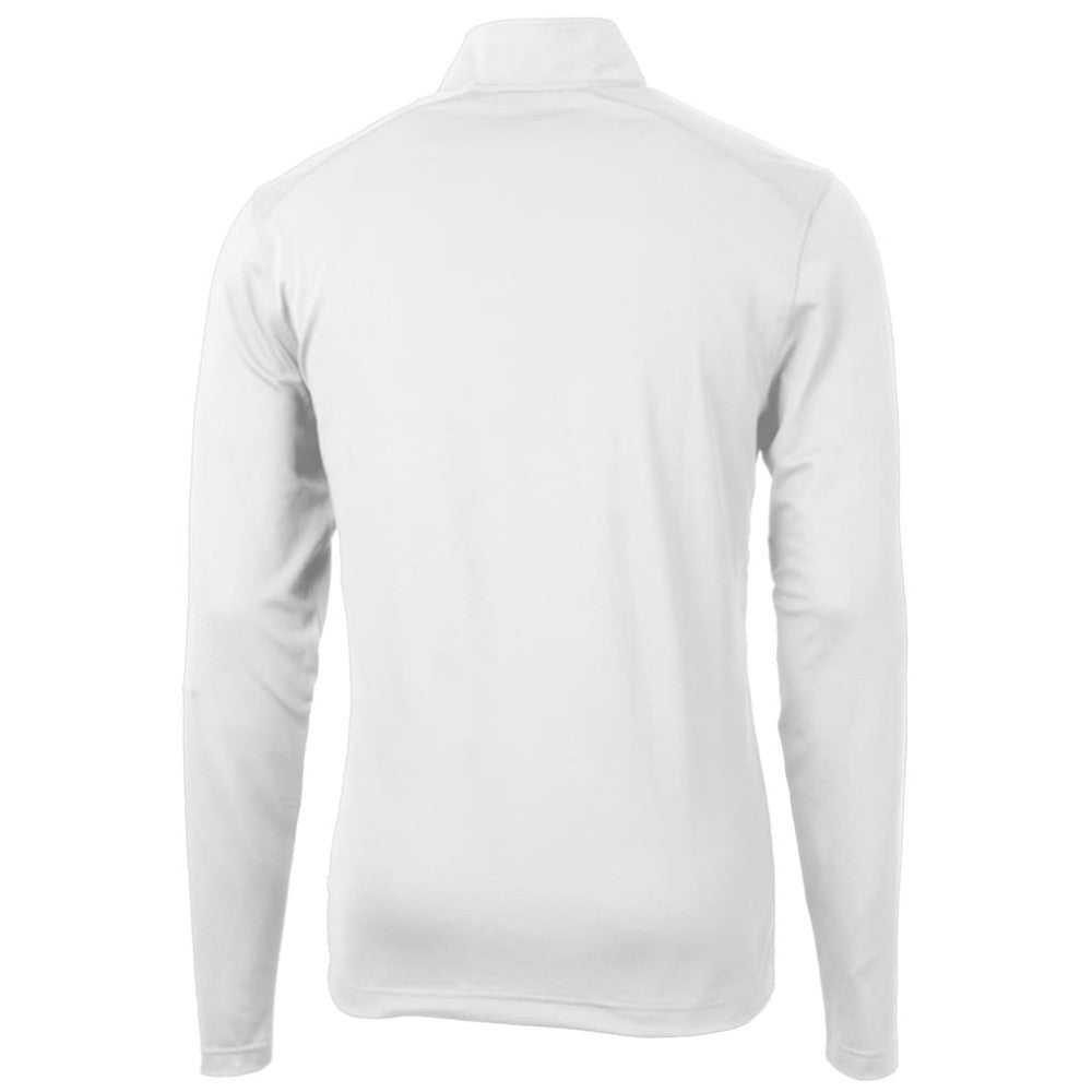 Atlanta Braves Cutter & Buck Virtue Eco Pique Recycled Quarter-Zip Pullover Top - MLB Pullover