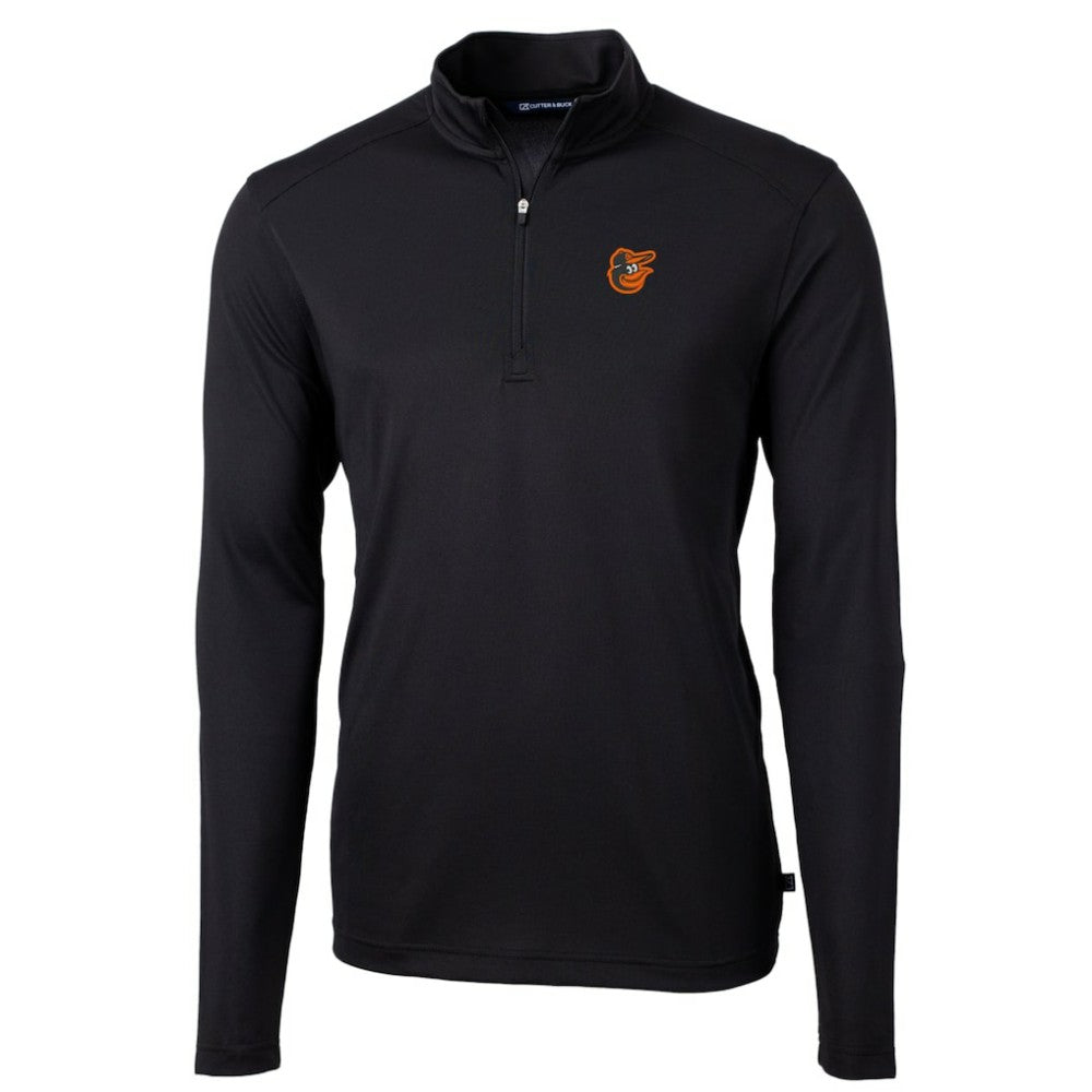 Baltimore Orioles Cutter & Buck Virtue Eco Pique Recycled Quarter-Zip Pullover Top - MLB Pullover