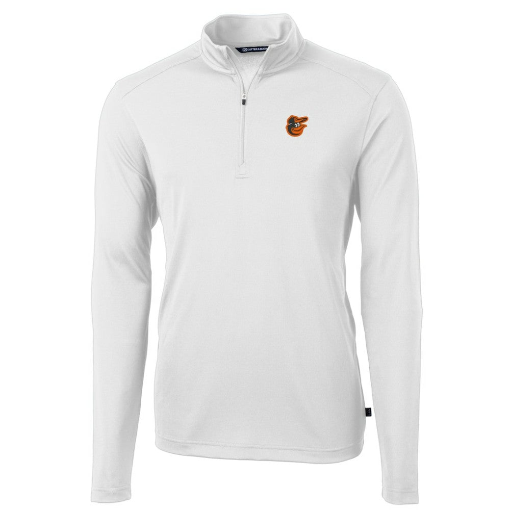 Baltimore Orioles Cutter & Buck Virtue Eco Pique Recycled Quarter-Zip Pullover Top - MLB Pullover