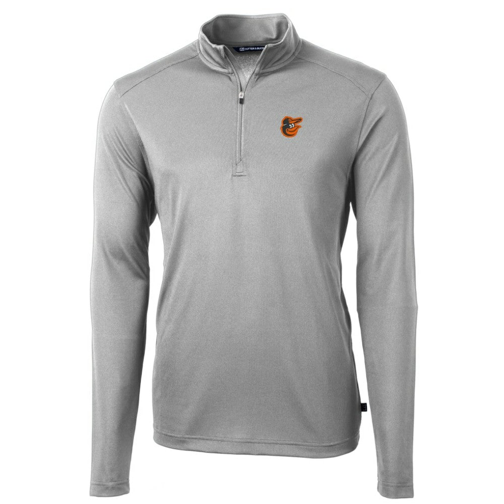 Baltimore Orioles Cutter & Buck Virtue Eco Pique Recycled Quarter-Zip Pullover Top - MLB Pullover