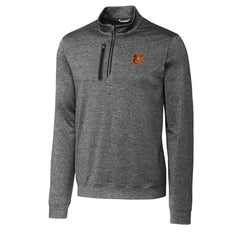 Baltimore Orioles Cutter & Buck Stealth Heathered Quarter-Zip Pullover Top - MLB Pullover