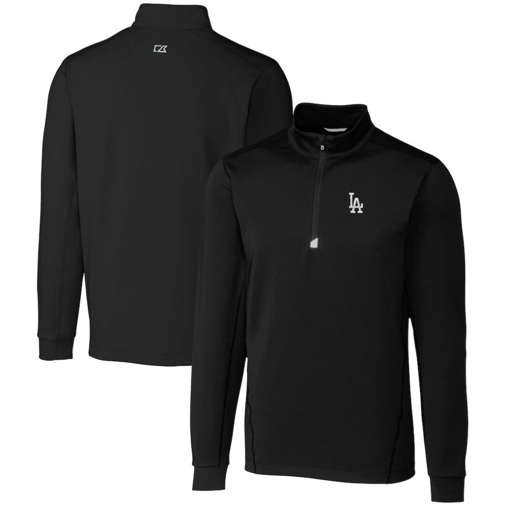 Los Angeles Dodgers Cutter & Buck Big & Tall Traverse Stretch Quarter-Zip Pullover Top - MLB Pullover