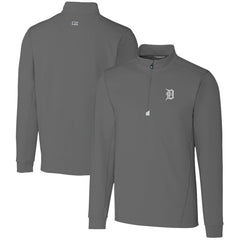 Detroit Tigers Cutter & Buck Big & Tall Traverse Stretch Quarter-Zip Pullover Top - MLB Pullover