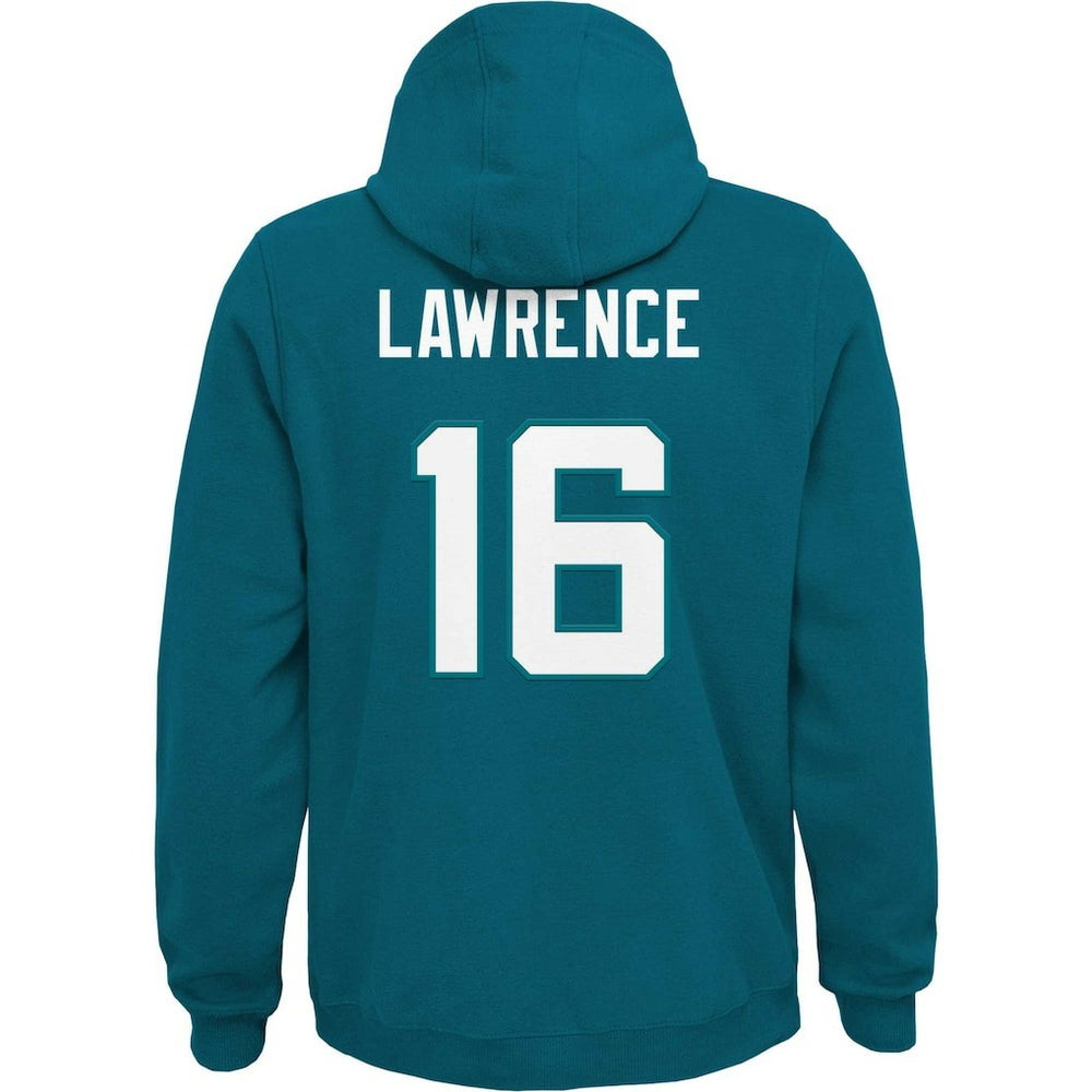 Jacksonville Jaguars Trevor Lawrence  Youth Mainliner Player Name & Number Pullover Hoodie | NFL Sale