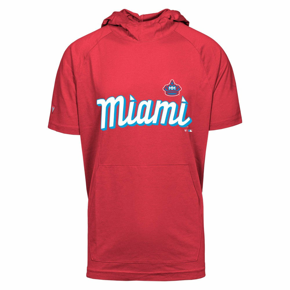 Miami Marlins Levelwear City Connect Phase Core Hoodie T-Shirt  - MLB Hoodies