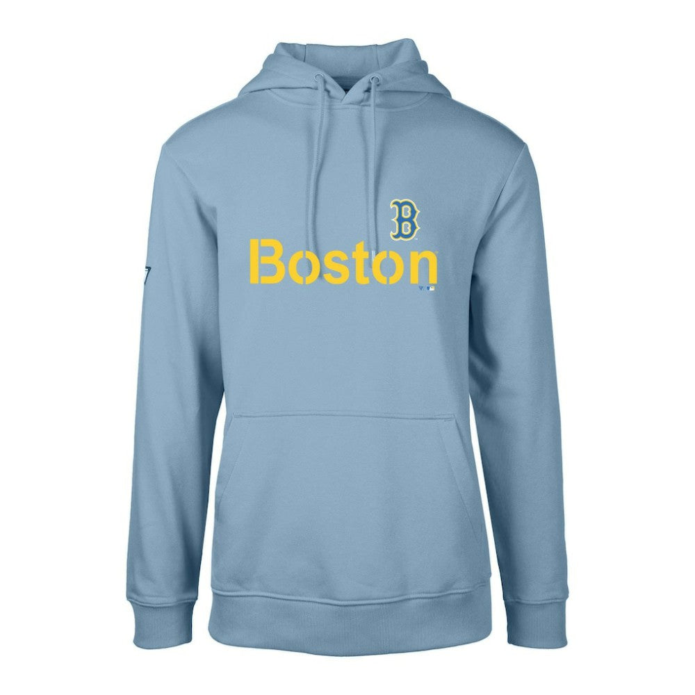 Boston Red Sox Levelwear City Connect Podium Core Logo Pullover Hoodie - MLB Hoodies