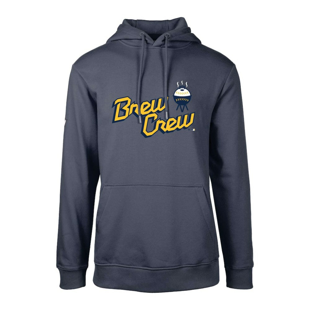 Milwaukee Brewers Levelwear City Connect Podium Core Logo Pullover Hoodie - MLB Hoodies
