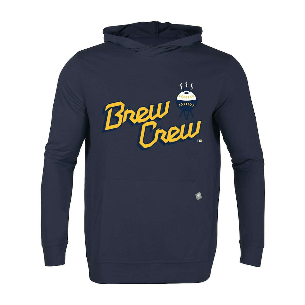 Milwaukee Brewers Levelwear City Connect Relay Core Logo Pullover Hoodie - MLB Hoodies