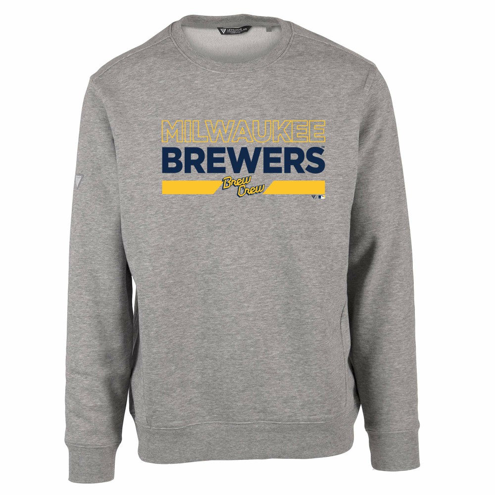 Milwaukee Brewers Levelwear City Connect Zane No Hitter Pullover Sweatshirt - MLB Pullover