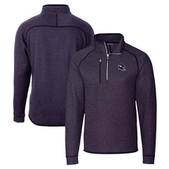Minnesota Vikings Cutter & Buck Helmet Mainsail Sweater-Knit Half-Zip Pullover Jacket | NFL On sale