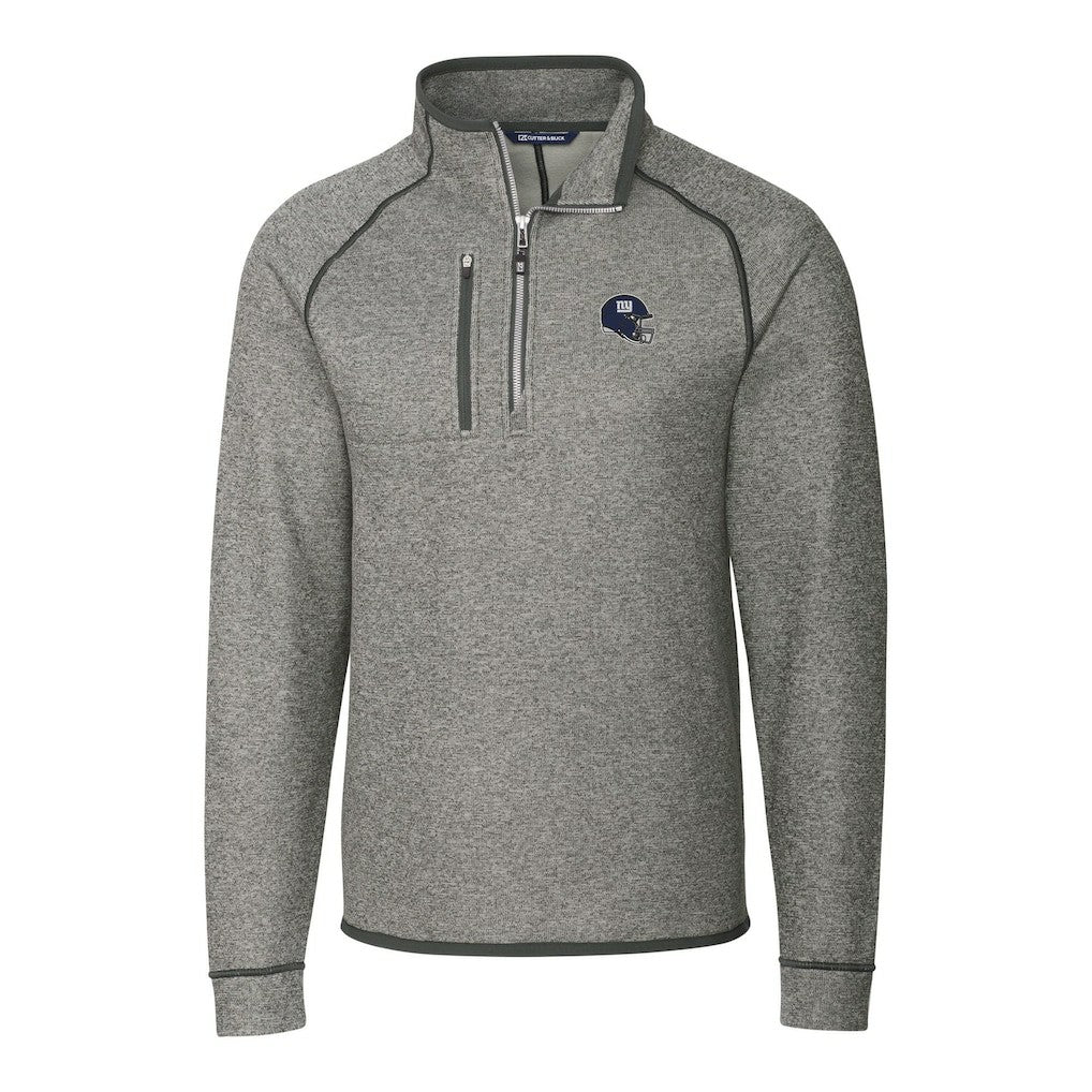 New York Giants Cutter & Buck Helmet Mainsail Sweater-Knit Half-Zip Pullover Jacket | NFL Online