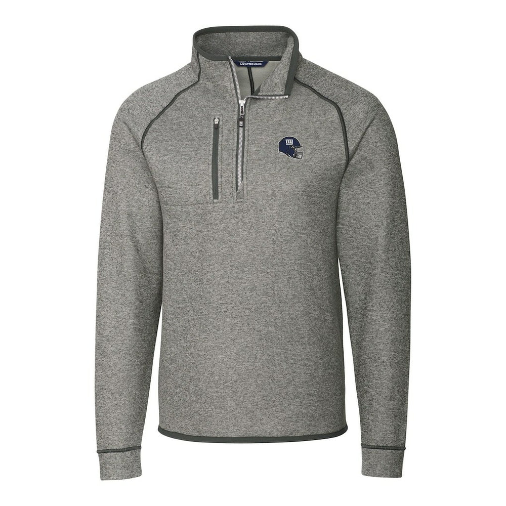 New York Giants Cutter & Buck Helmet Mainsail Sweater-Knit Half-Zip Pullover Jacket | NFL Online