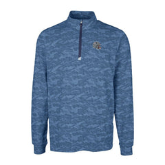 New England Patriots Cutter & Buck Helmet Traverse Camo Print Stretch Quarter-Zip Pullover Top | NFL Sale