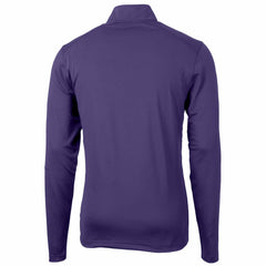 Minnesota Vikings Cutter & Buck Helmet Virtue Eco Pique Recycled Quarter-Zip Pullover Top | NFL On sale
