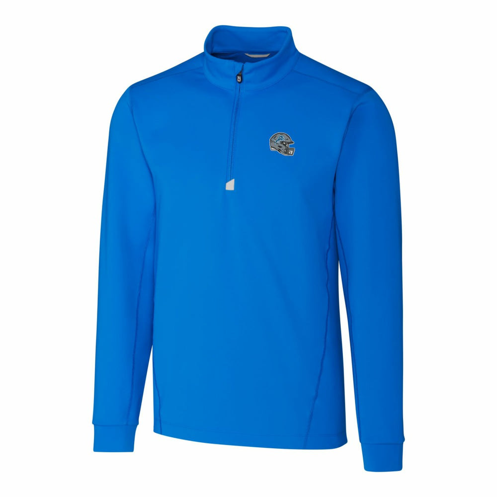 Detroit Lions Cutter & Buck Helmet Traverse Stretch Quarter-Zip Pullover Top | NFL Sale