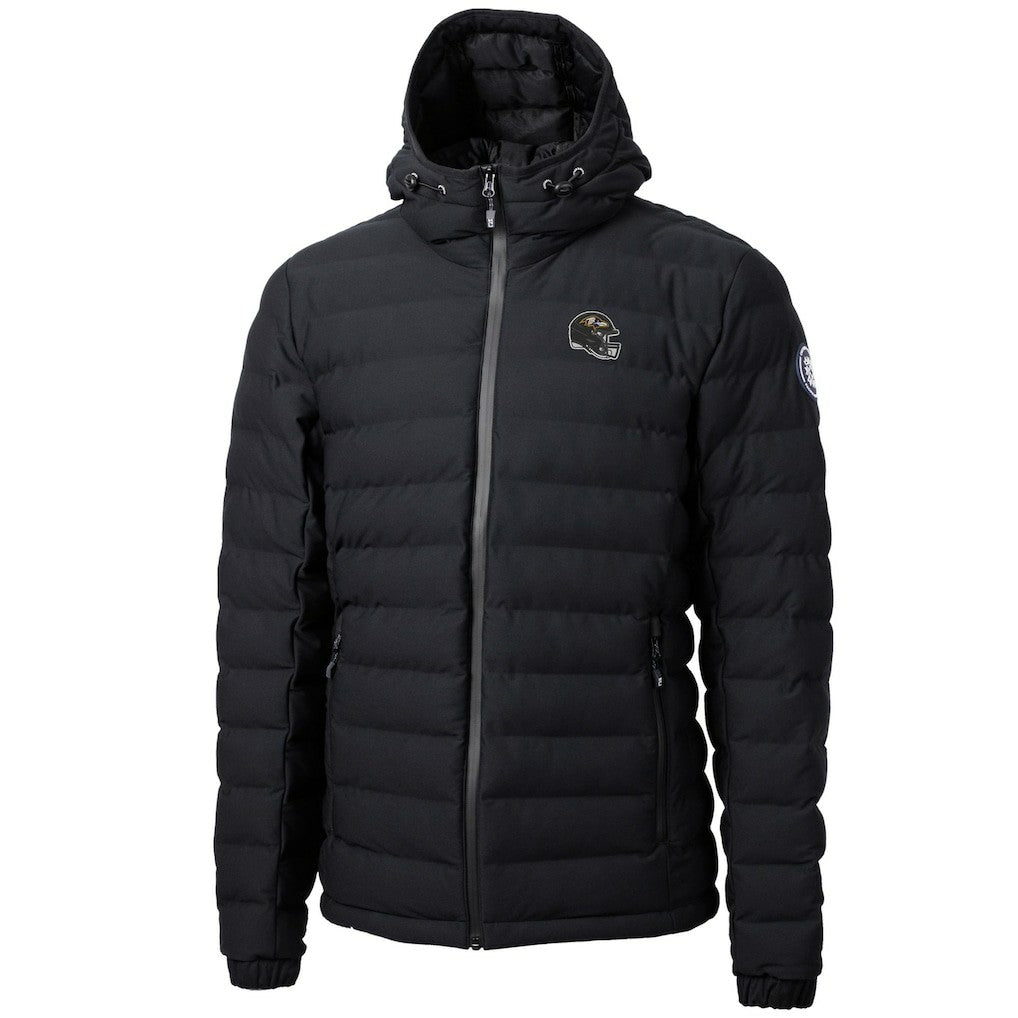 Baltimore Ravens Cutter & Buck Helmet Mission Ridge Repreve Eco Insulated Puffer Full-Zip Jacket | NFL US